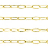 DQ Metall Gliederkette Ankerkette 7x3mm Gold